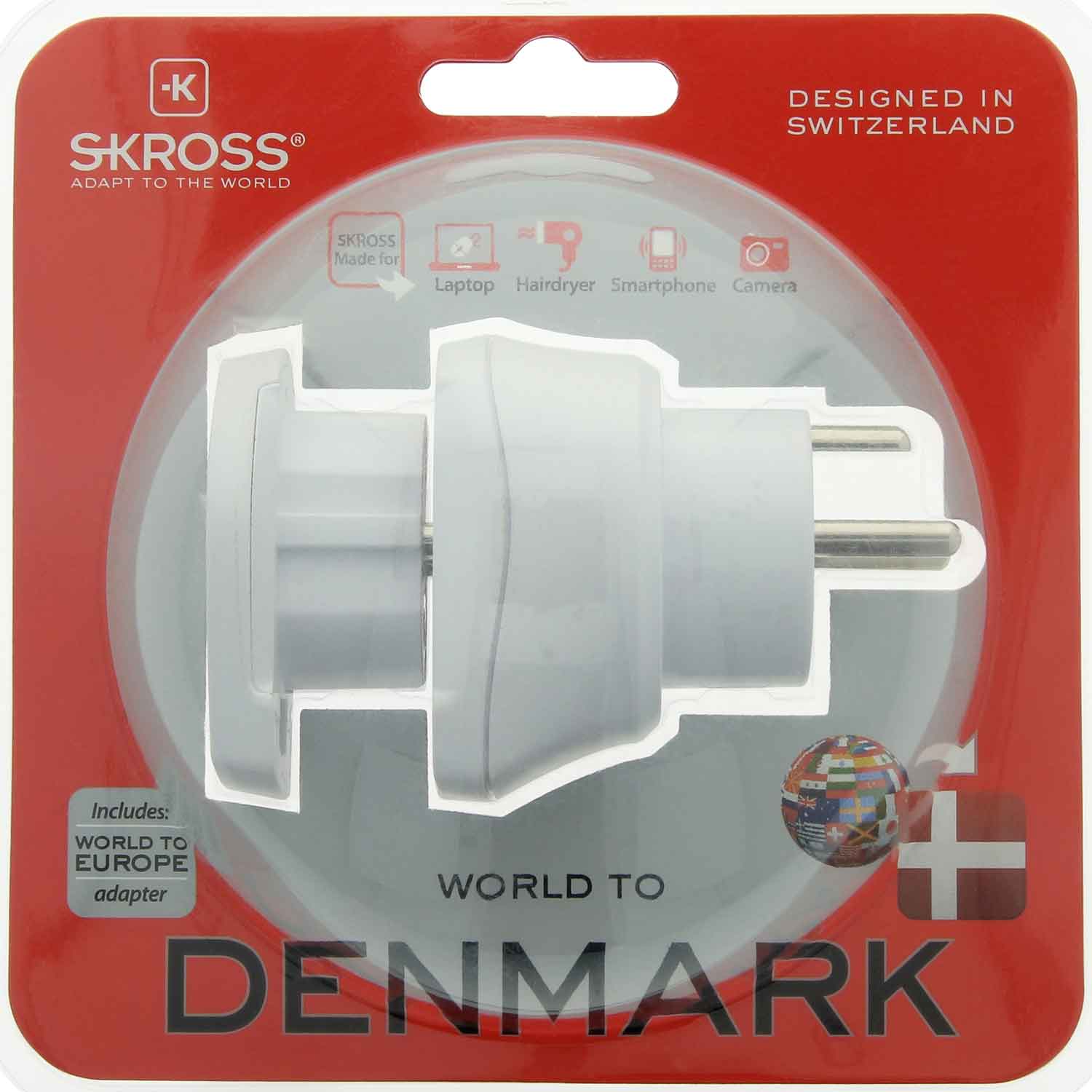 ElAdapter Combo Danmark & Eur