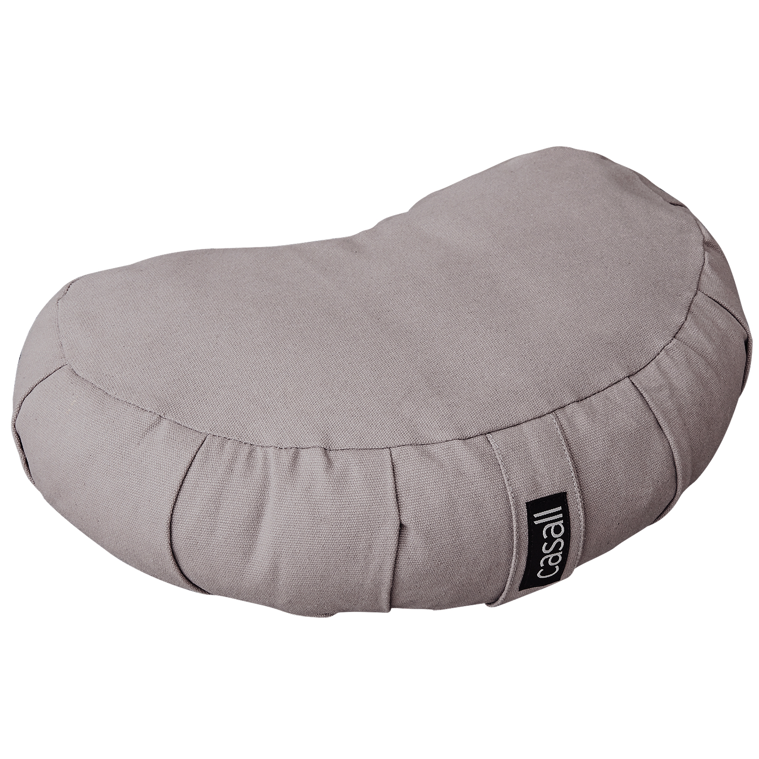Meditation pillow halfmoon shape Warm grey