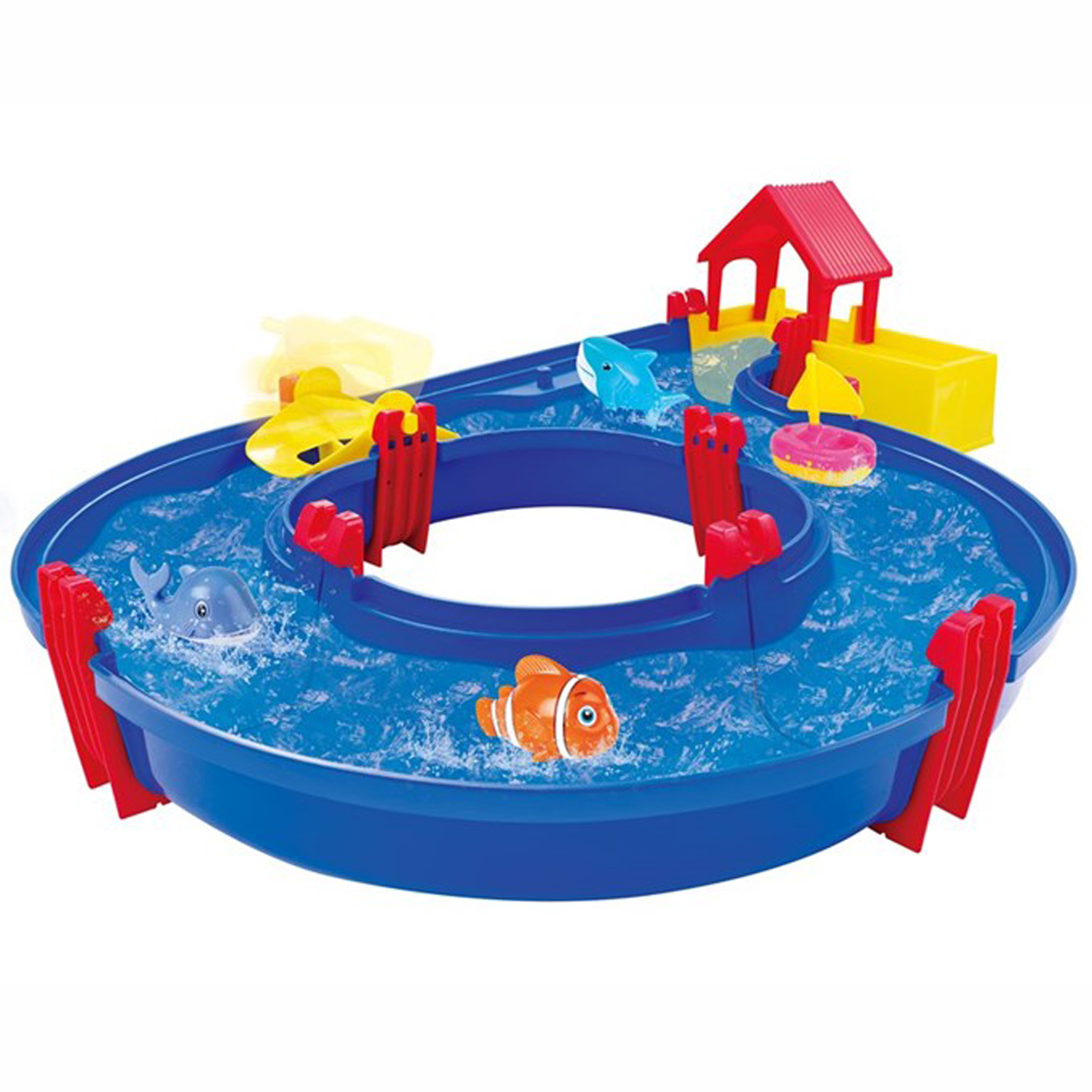 water play boat track