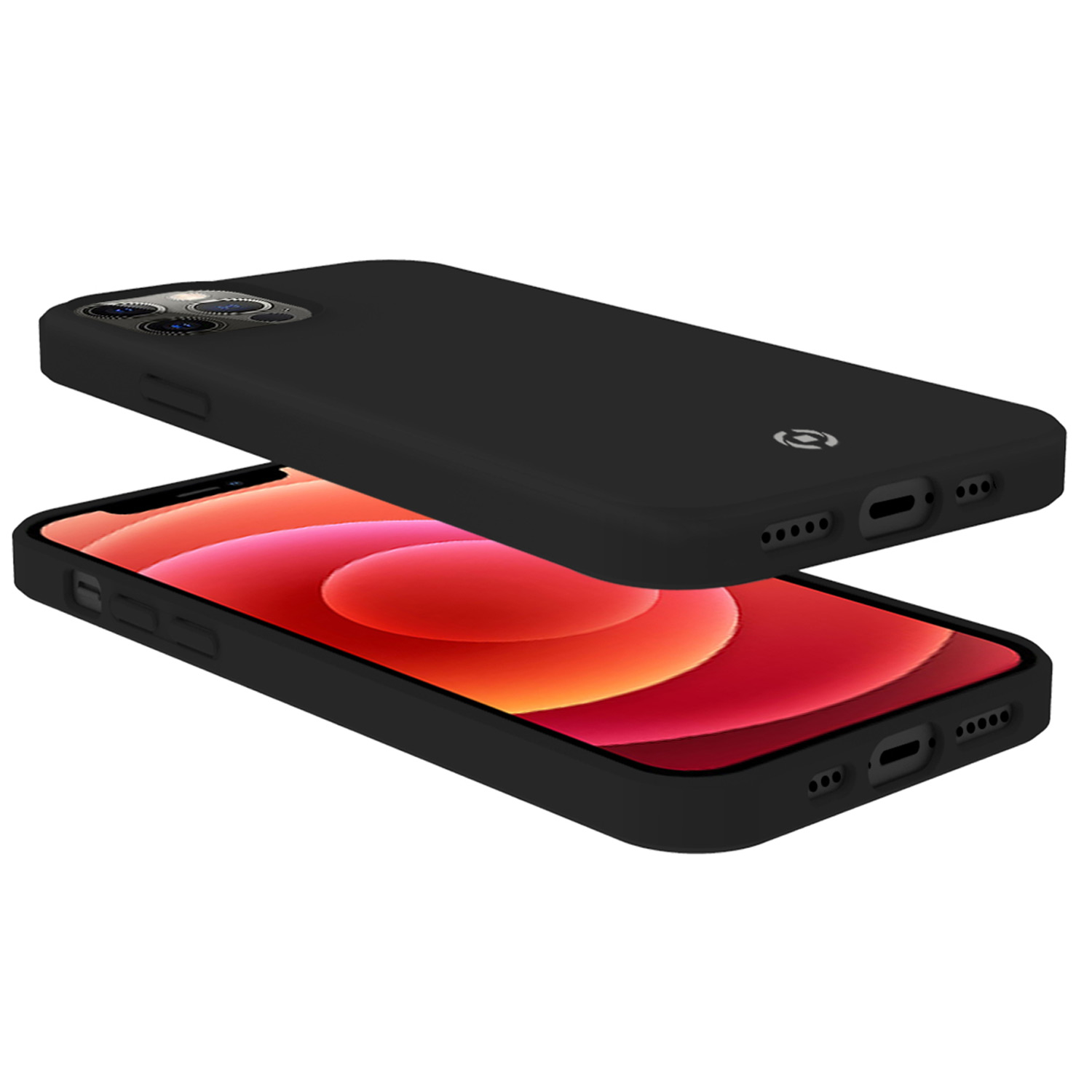 Cromo Soft rubber case iPhone 12 / 12 Pro Sv