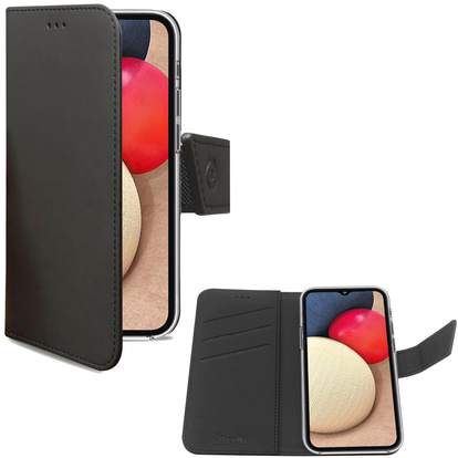 Wallet Case Galaxy A02s SM-A025F Svart