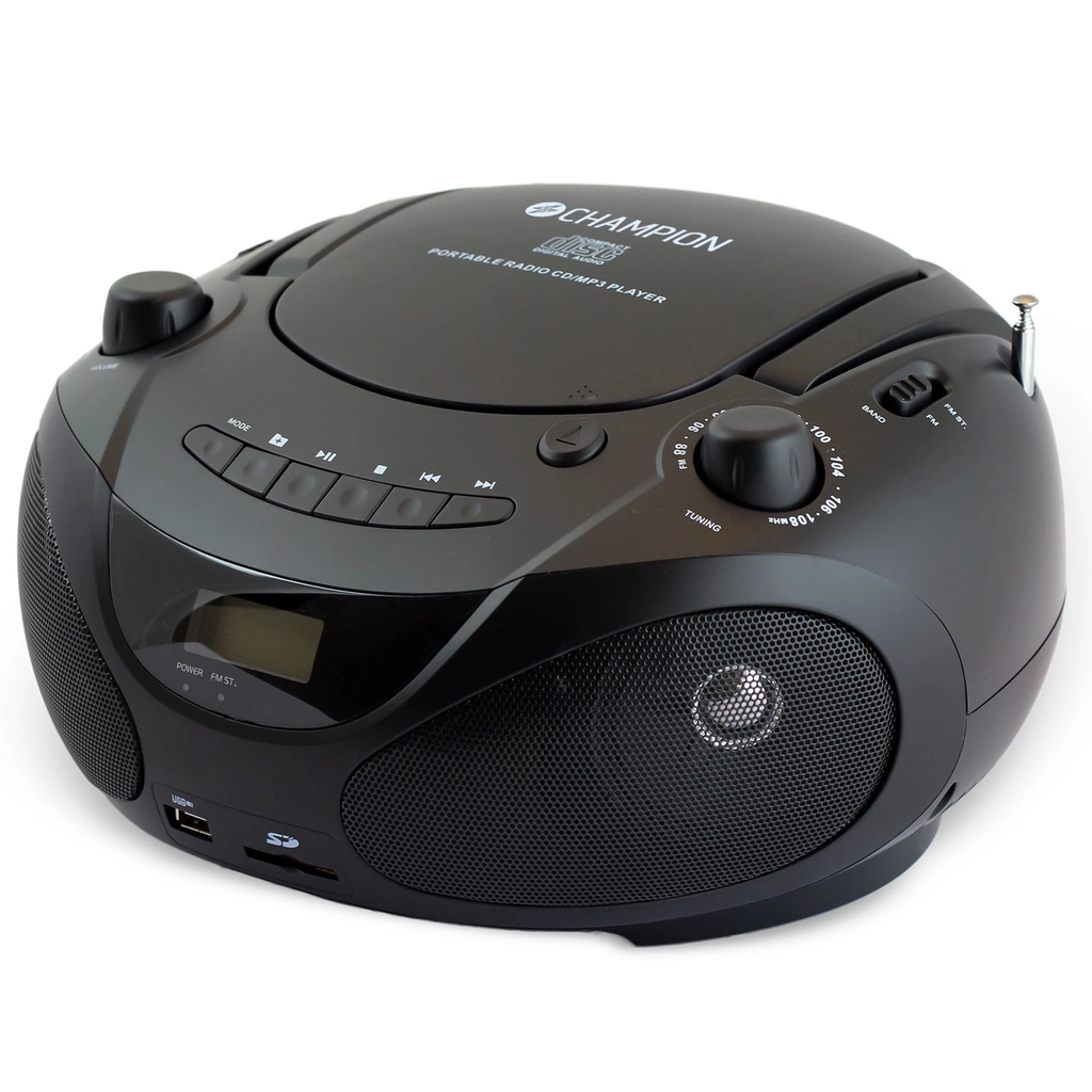 Boombox CD/Radio/MP3/USB Svart