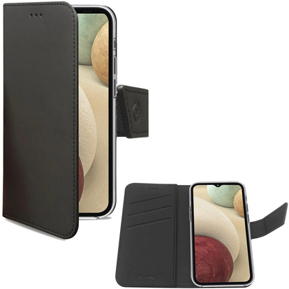 Wallet Case Galaxy A12 Svart