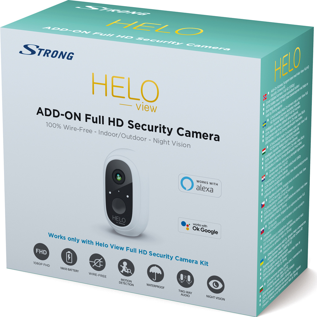 HELO IP-kamera Utbyggn 1080p Inom-/utom Trådl