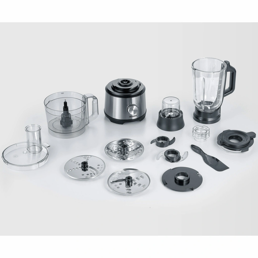 Matberedare 1200 W Mixer, Bunke, Rivskivor,