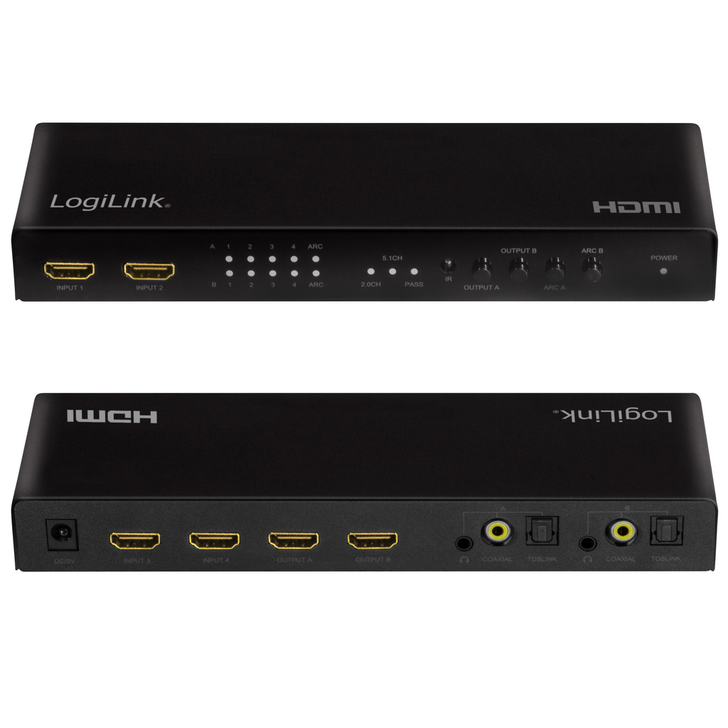 HDMI Matrix-switch 4K/60Hz ARC HDCP HDR CEC