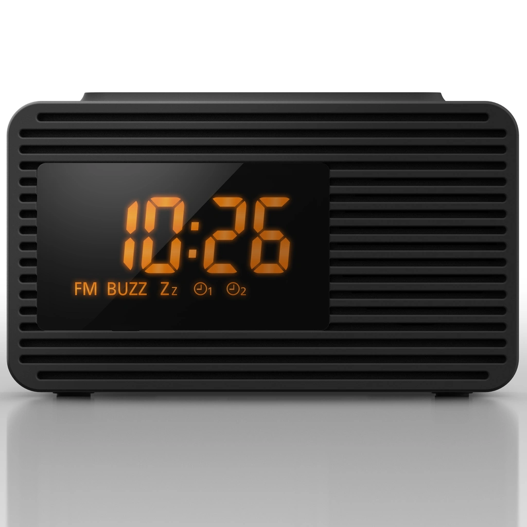 Klockradio FM snabbval Dubbla alarm RC-800EG-K