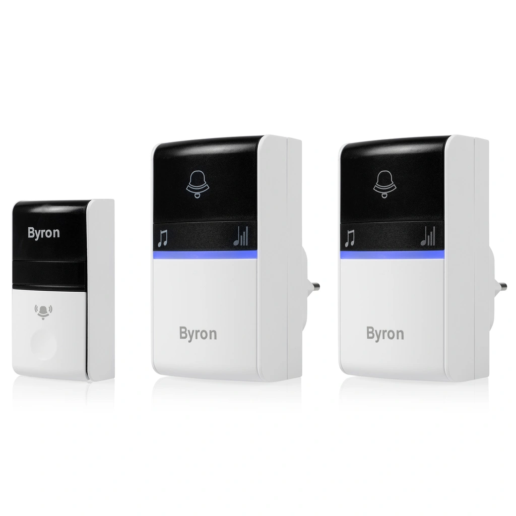 Trådlös dörrklocka Kinetic/x2 Plug-in B415 Svart/Vit