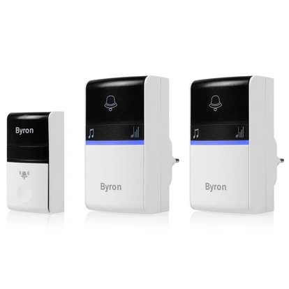 Trådlös dörrklocka Kinetic/x2 Plug-in B415 Svart/Vit