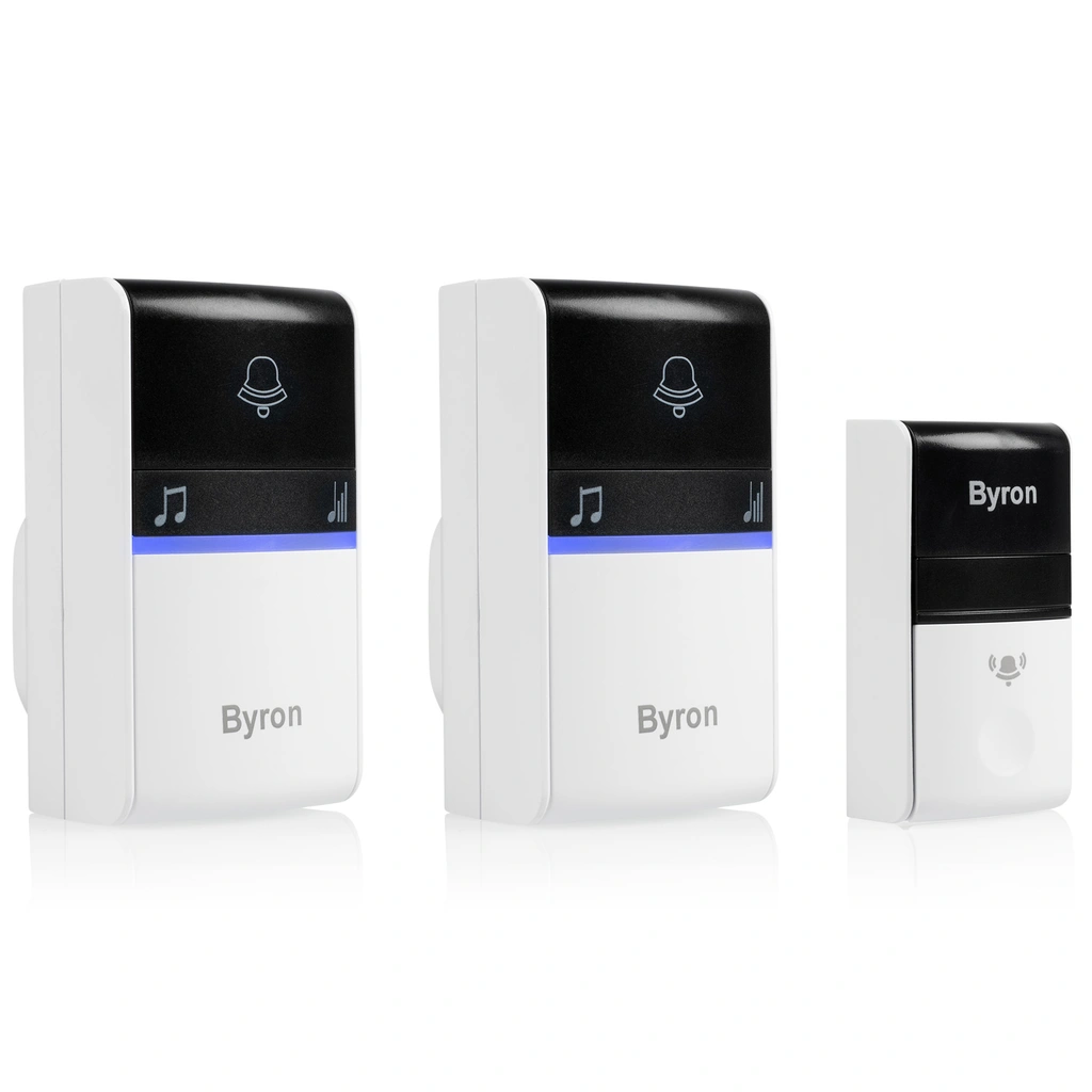 Trådlös dörrklocka Kinetic/x2 Plug-in B415 Svart/Vit