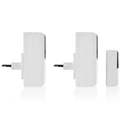 Trådlös dörrklocka Kinetic/x2 Plug-in B415 Svart/Vit
