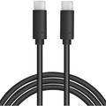 USB-C till USB-C Kabel 4K/60Hz 100W 1m Svart