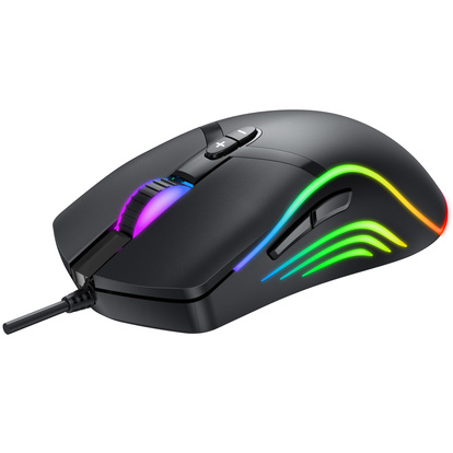 Gaming mouse with RGB light