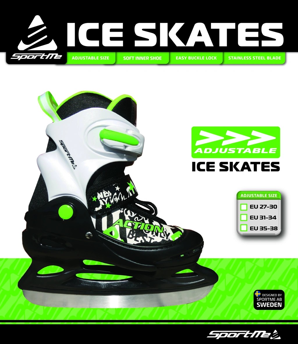 Skridsko Grön stl 26-29