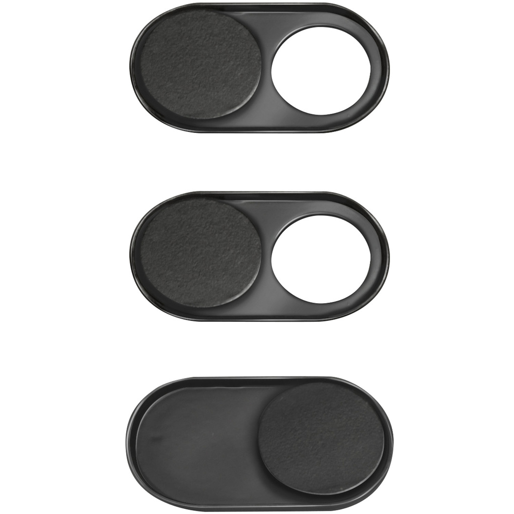 Skydd för webbkamera 3-pack svart