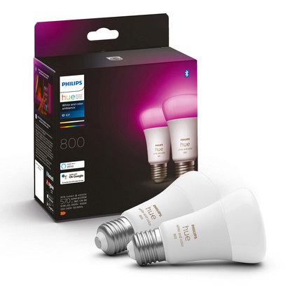 Hue White Color Ambiance E27 800lm 2-pack