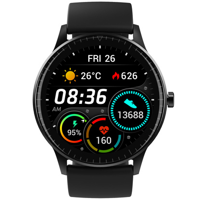 Smartwatch HR IP67 Svart 1,28" display