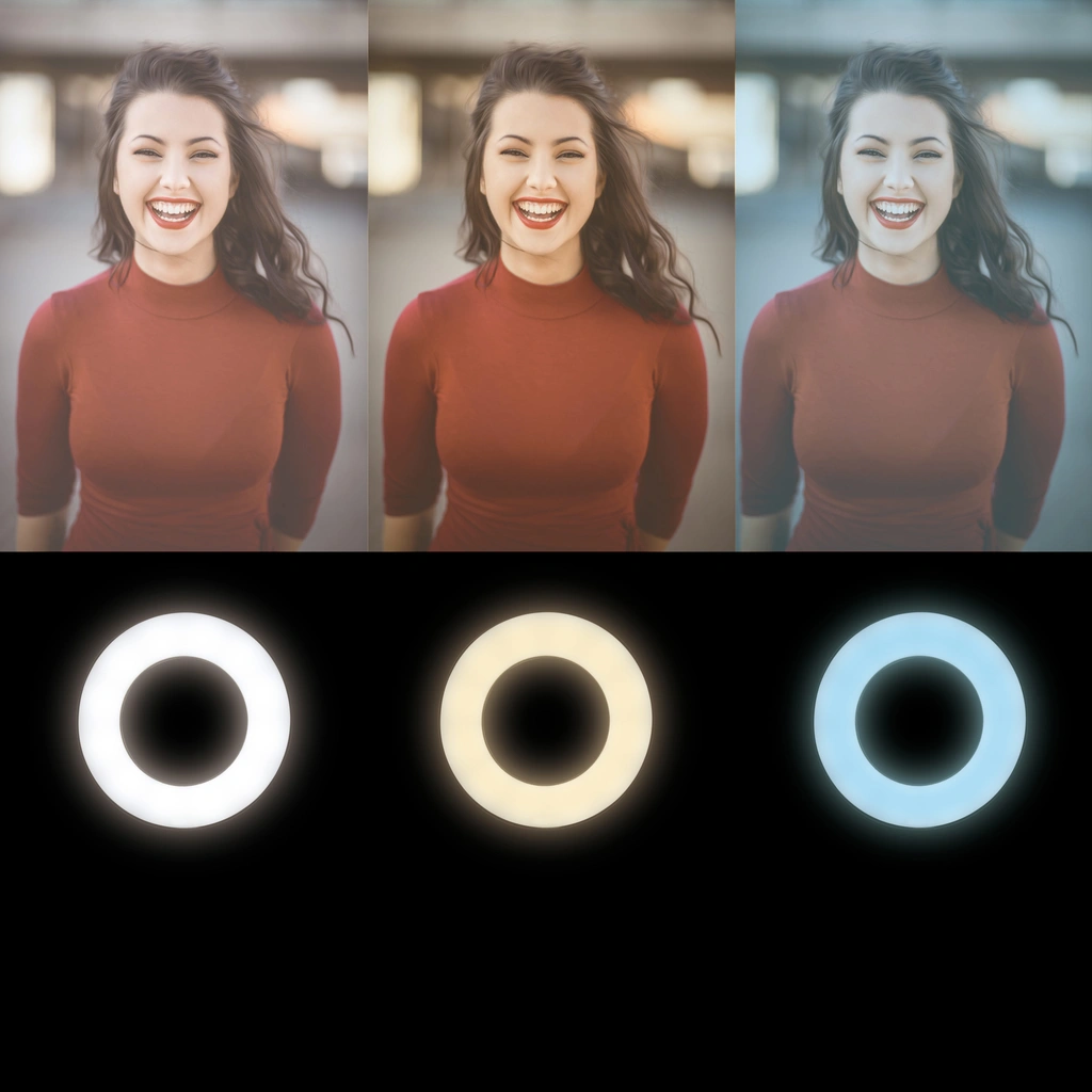 Ring light för smartphone Ø20 cm utan stativ