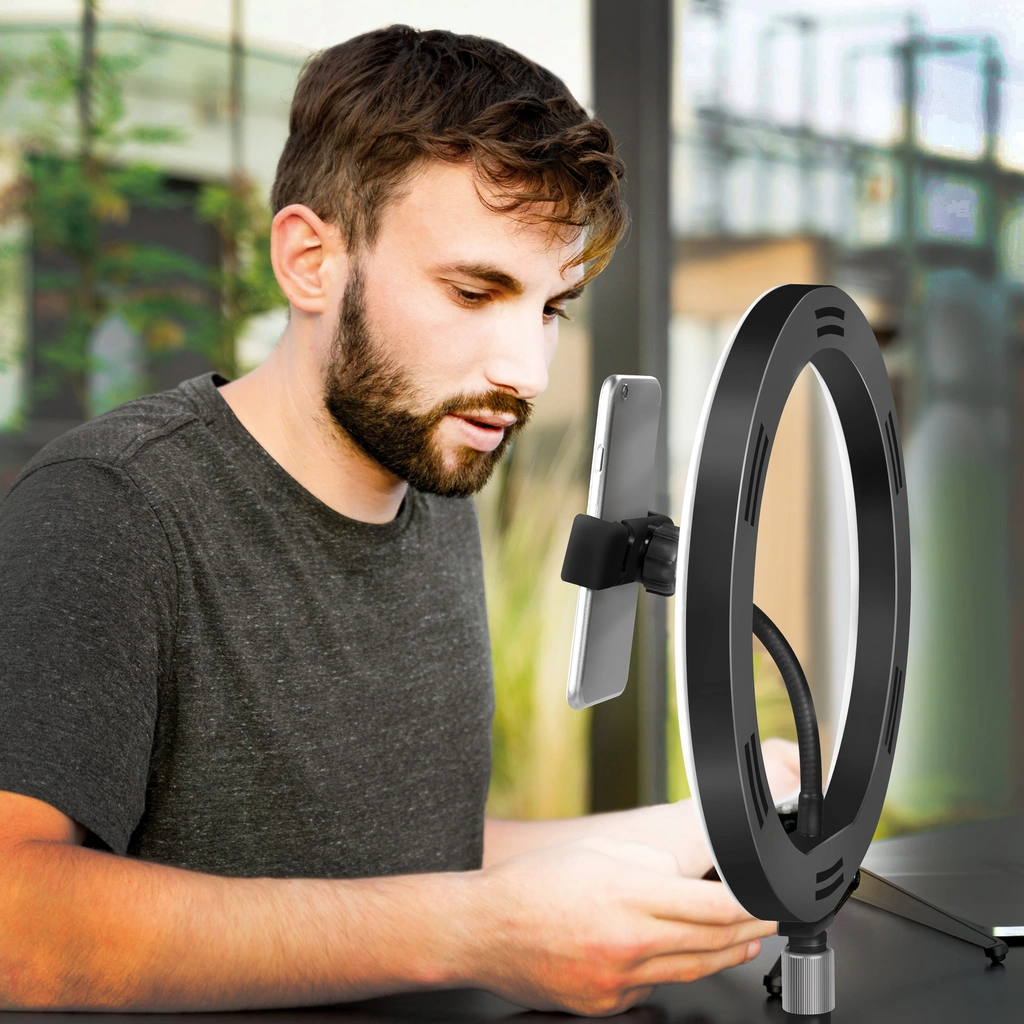Ring light för smartphone Ø25cm m bordsstativ