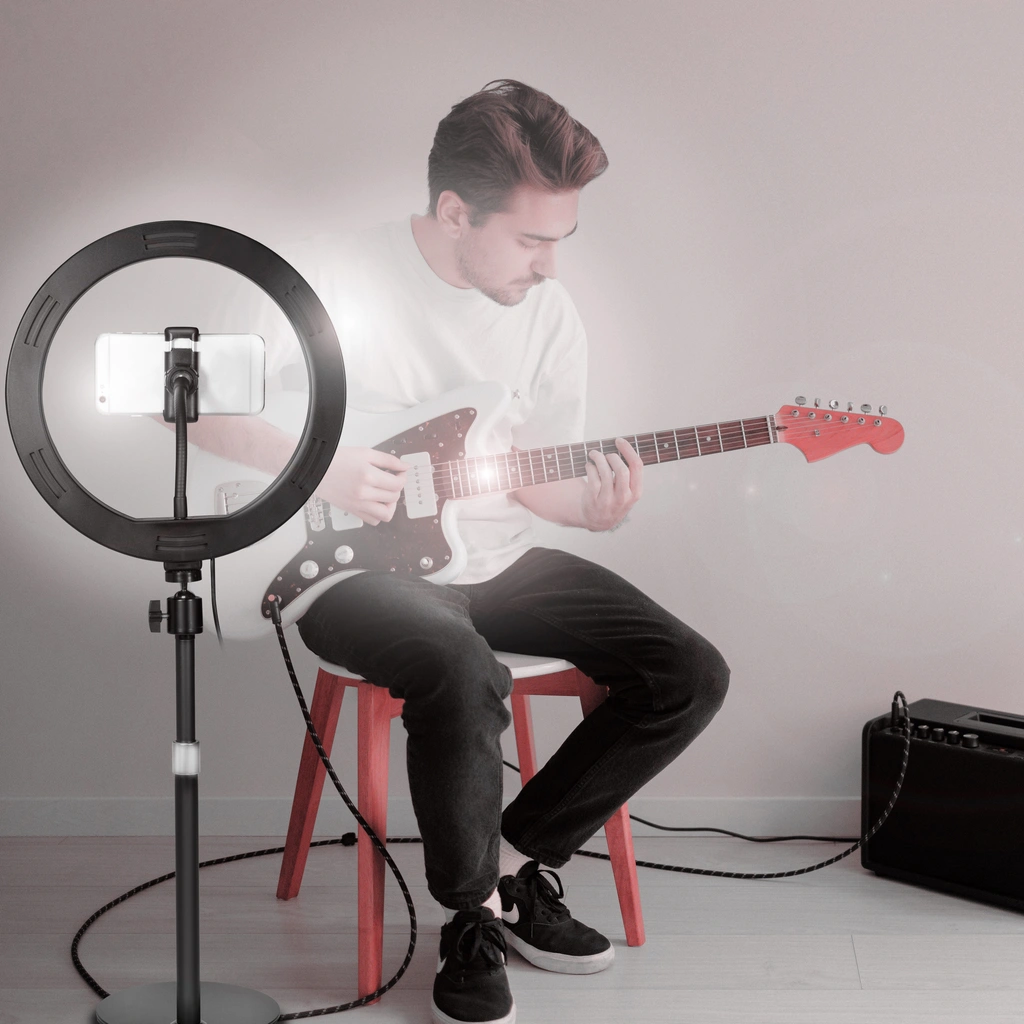 Ring light för smartphone Ø25cm m bordsstativ