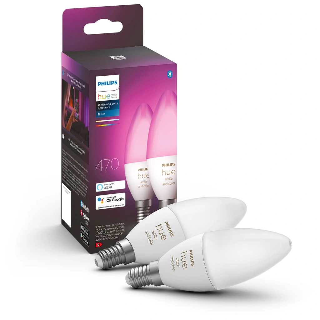 White Color Ambiance E14 Kron 470 lm 2-pack