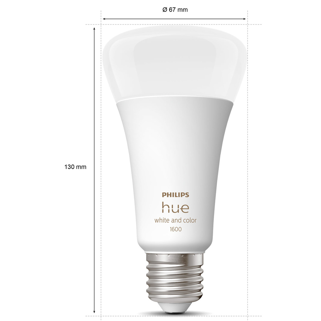 Hue White Color Ambiance E27 A60 1600lm 1pack