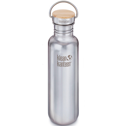 Reflect 800ml (w/Bamboo Cap)Mirrored Stainles