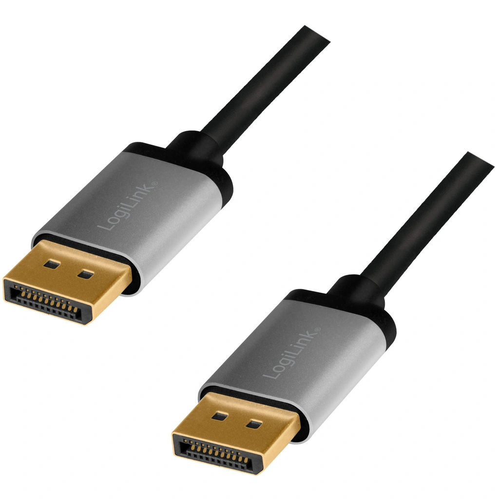 DisplayPort 1.2 Kabel 4K/60Hz 1m Aluminium