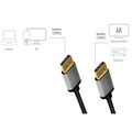 DisplayPort 1.2 Kabel 4K/60Hz 1m Aluminium