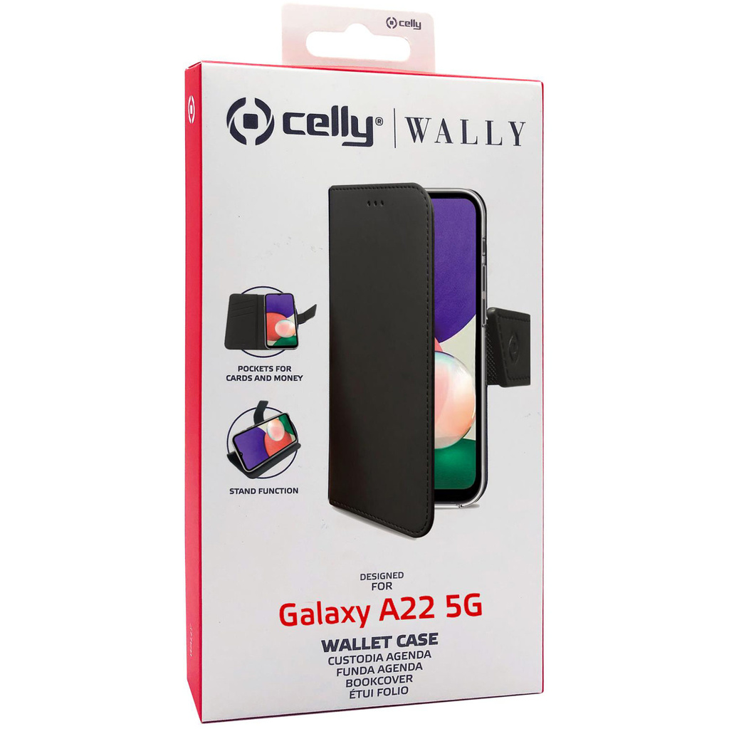 Wallet Case Galaxy A22 5G Svart
