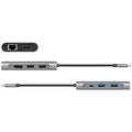 USB-C-dockningsstation 8-i-1 HDMI/DP/RJ45/USB/USB-C 100W