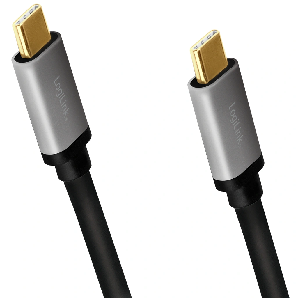 USB-C till USB-C Kabel 100W 10Gbps 1m Aluminium