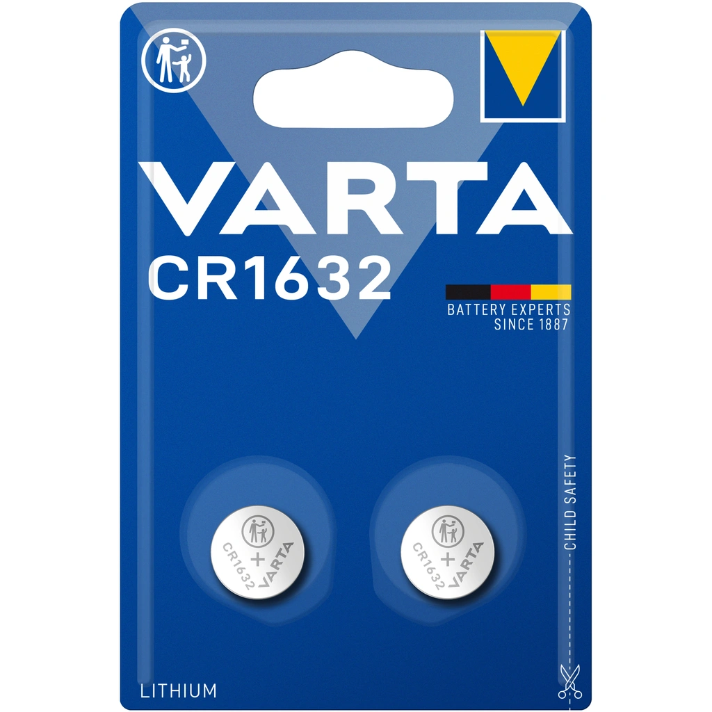 CR1632 3V Lithium Coin Cell Battery 2-pack