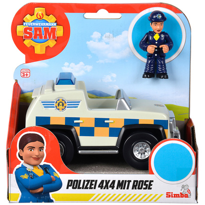 Sam Police 4x4x with Rose Figurine
