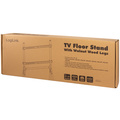 Golvstativ till TV 49-70" Svart/Valnöt
