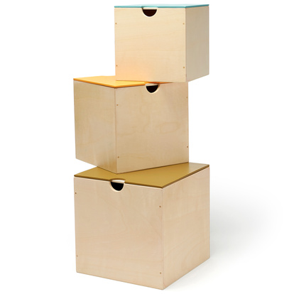 Förvaringsbox 3 set med spelbräde