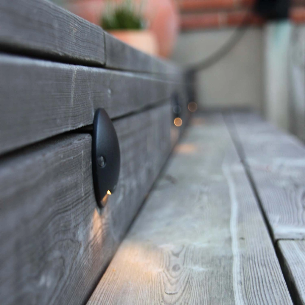 Zenit Vägg-/terrassarmatur Svart