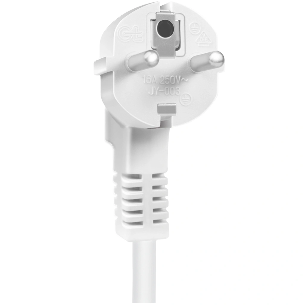 Grenuttag 5-vägs med fjärr 433 MHz Överspänningsskydd 1,5m Vit