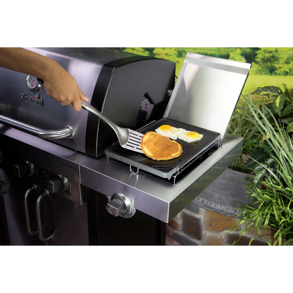 Stekplatta i gjutjärn inkl stativ