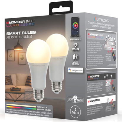 Illuminessence LED-lampor E27 RGBW 2-pack