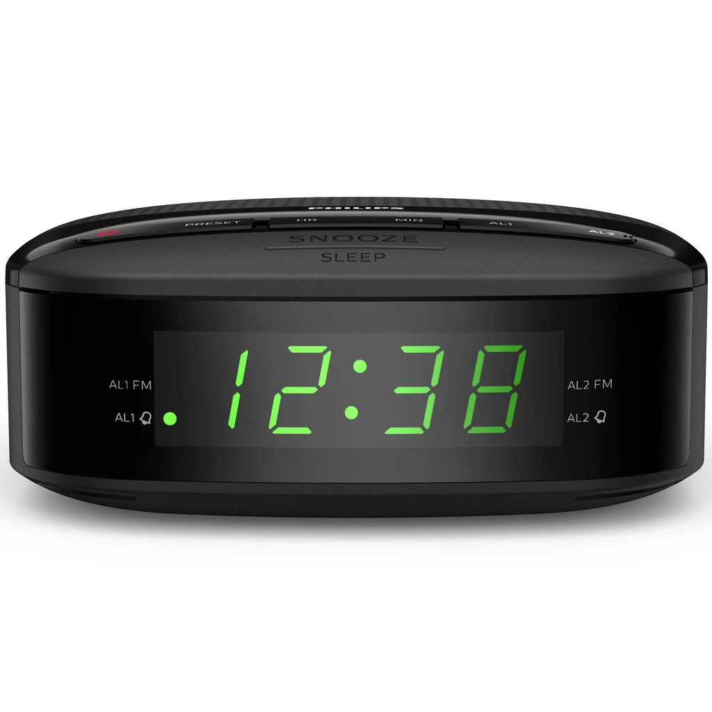 Klockradio FM Dubbla alarm Snabbval TAR3205/12 Svart