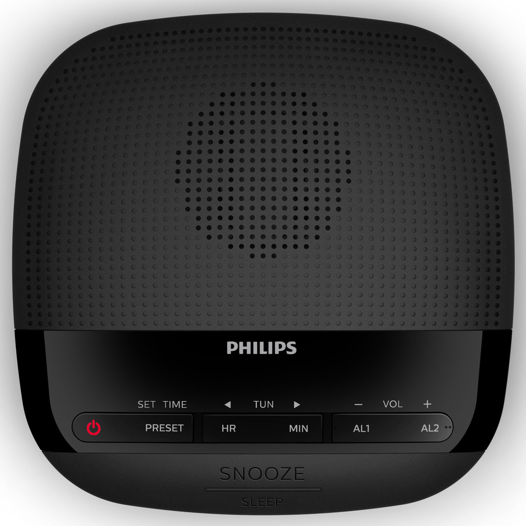 Klockradio FM Dubbla alarm Snabbval TAR3205/12 Svart
