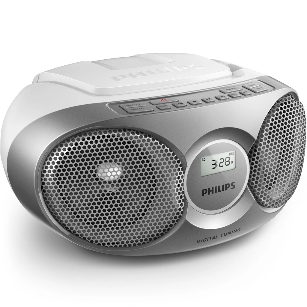 Boombox CD Radio AZ215S/12 Silver
