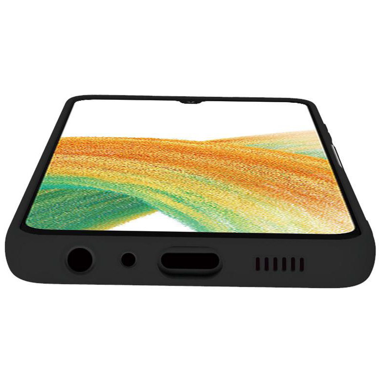 Cromo Soft rubber case Galaxy A23 Svart