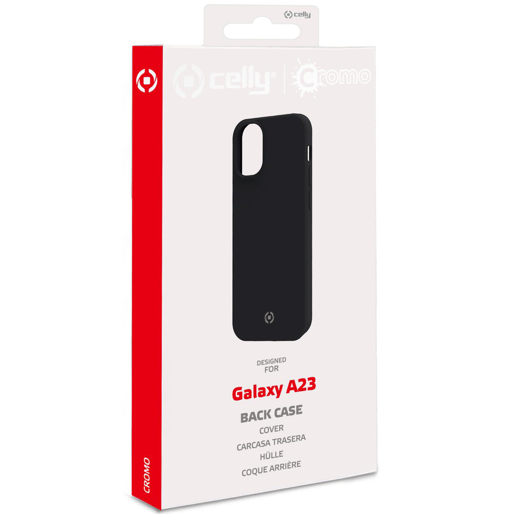 Cromo Soft rubber case Galaxy A23 Svart