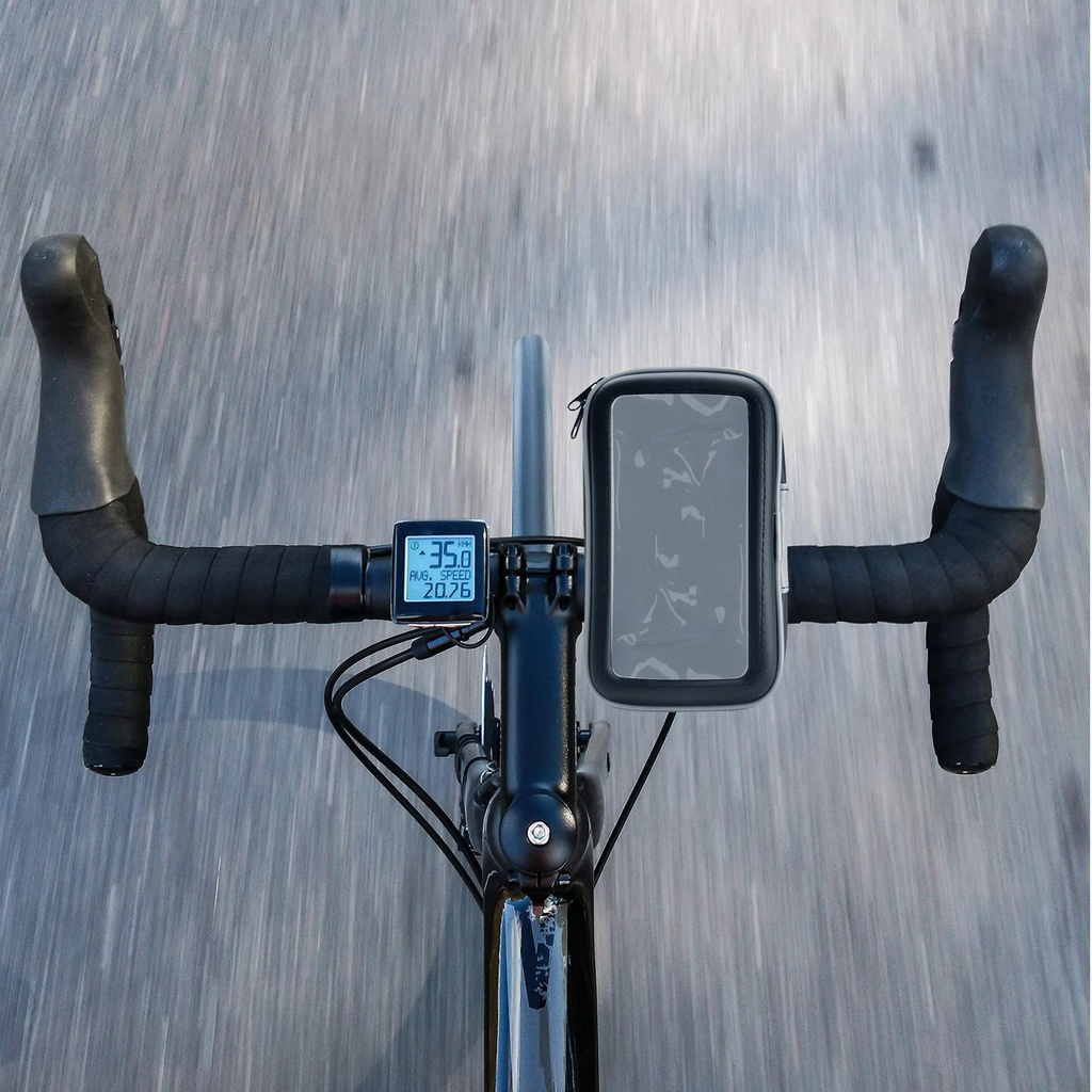 Snap Ultratålig cykelhållare med väska IPX6