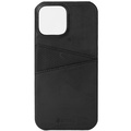 Leather CardCover iPhone 13 Pro Max Svart