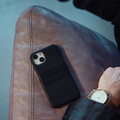 Leather Cover iPhone 13 Svart