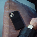 Leather Cover iPhone 13 Pro Svart