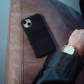 Leather Cover iPhone 13 Pro Max Svart